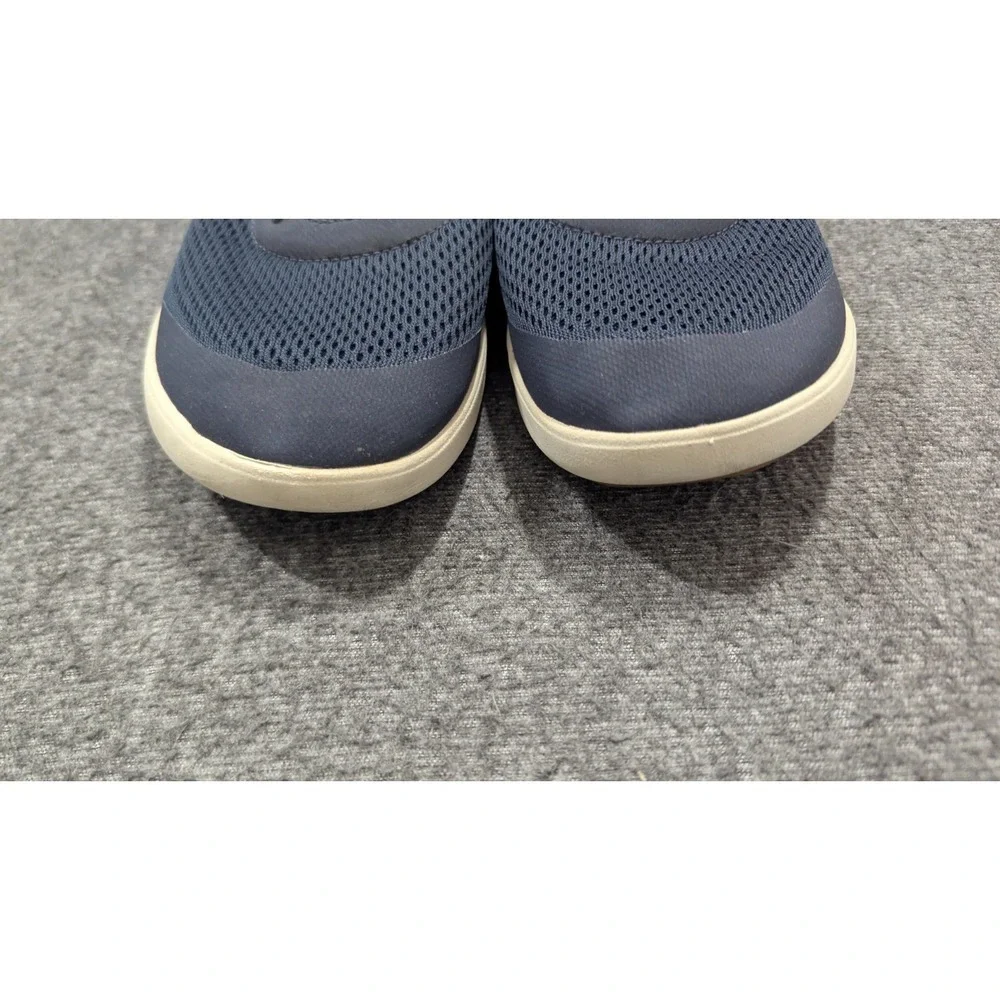 OluKai Moku Pae Boat Sneaker Shoes Mens 9 Blue White Mesh Travel Low Top
